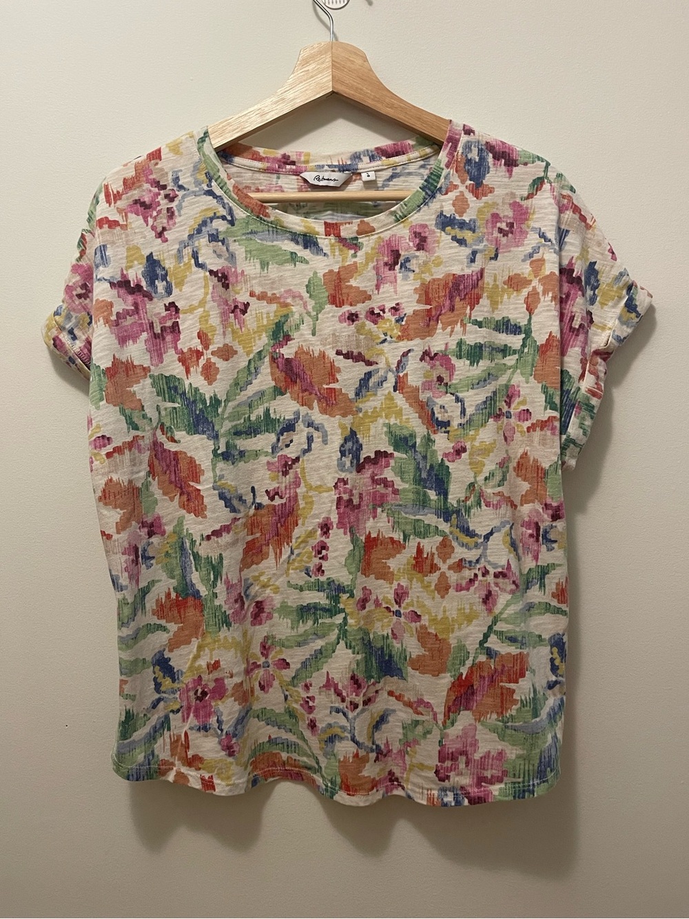 Reitmans Watercolour Floral Short Sleeve Tee